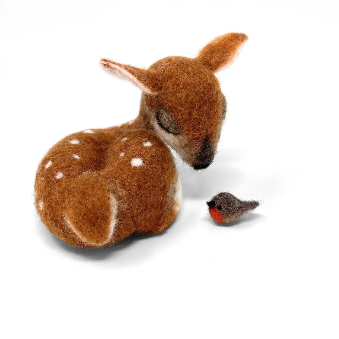 Sleepy Fawn Needle Felting Craft Kit