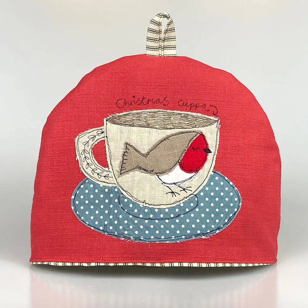 Christmas Robin Teacup Small Tea Cosy