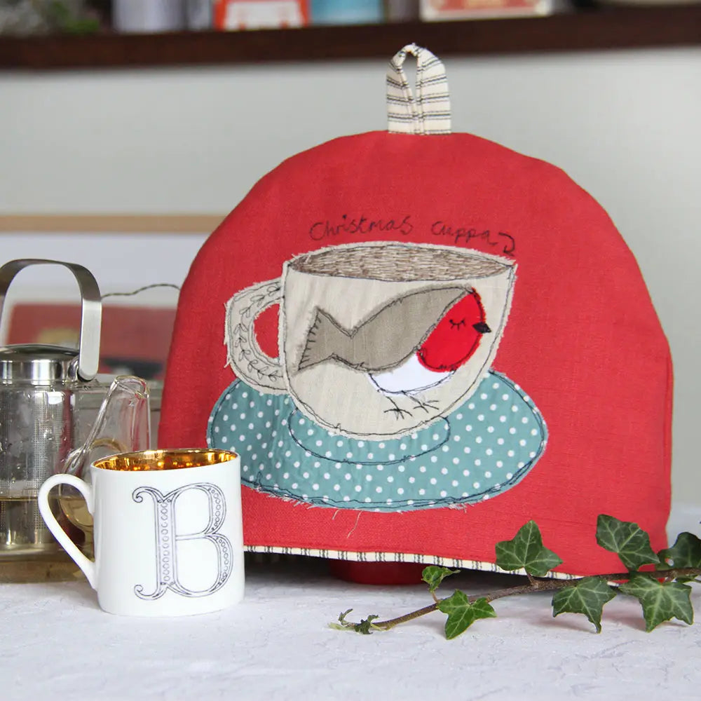 Christmas Robin Teacup Small Tea Cosy