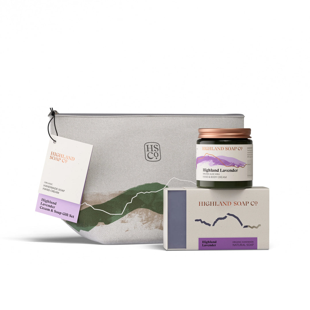 Highland Lavender Bar Soap & Cream Gift Set