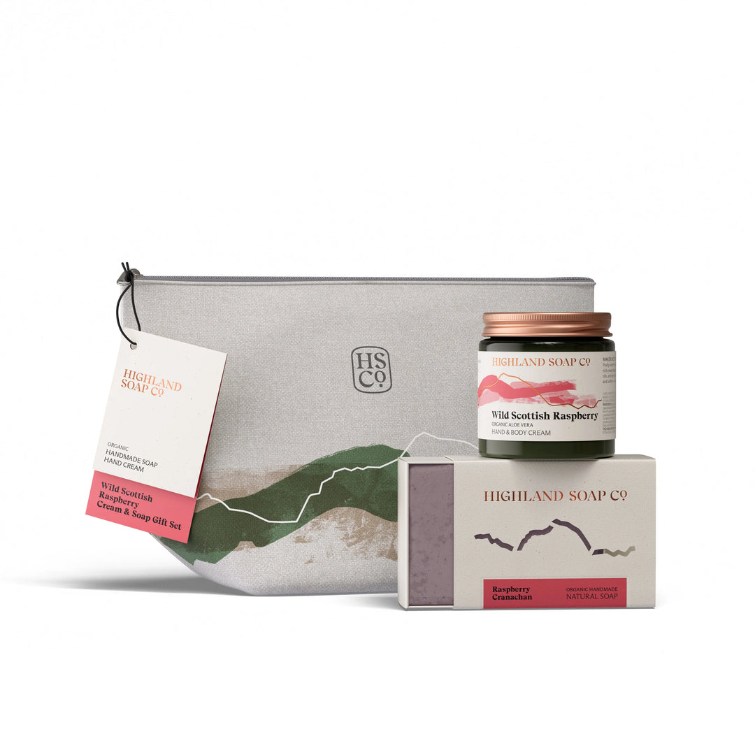 Wild Scottish Raspberry Soap & Cream Gift Set