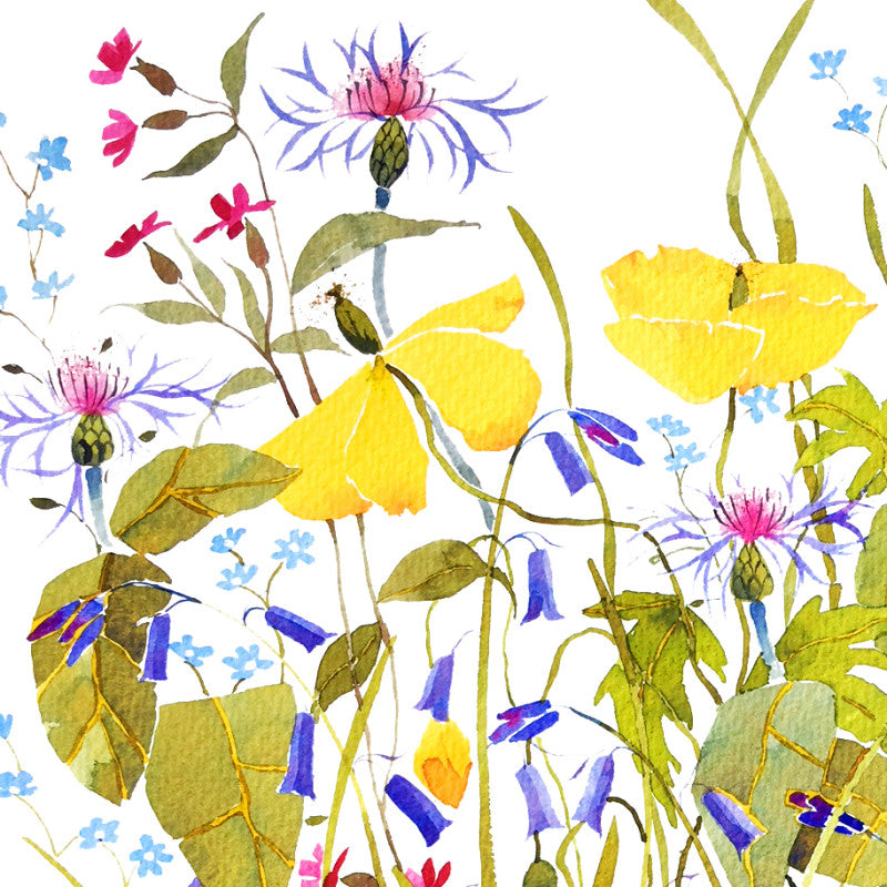 Spring Flowers Greetings Card