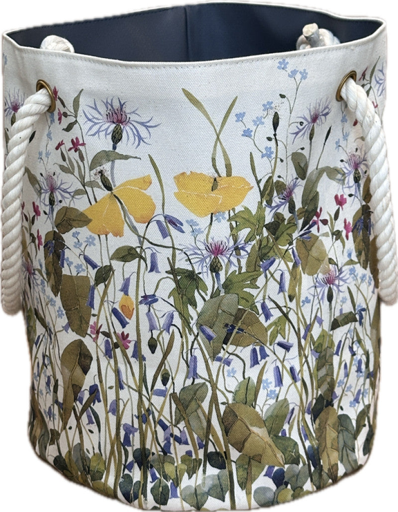 Spring Flowers Rope Handled Bag by Mary Ann Rogers