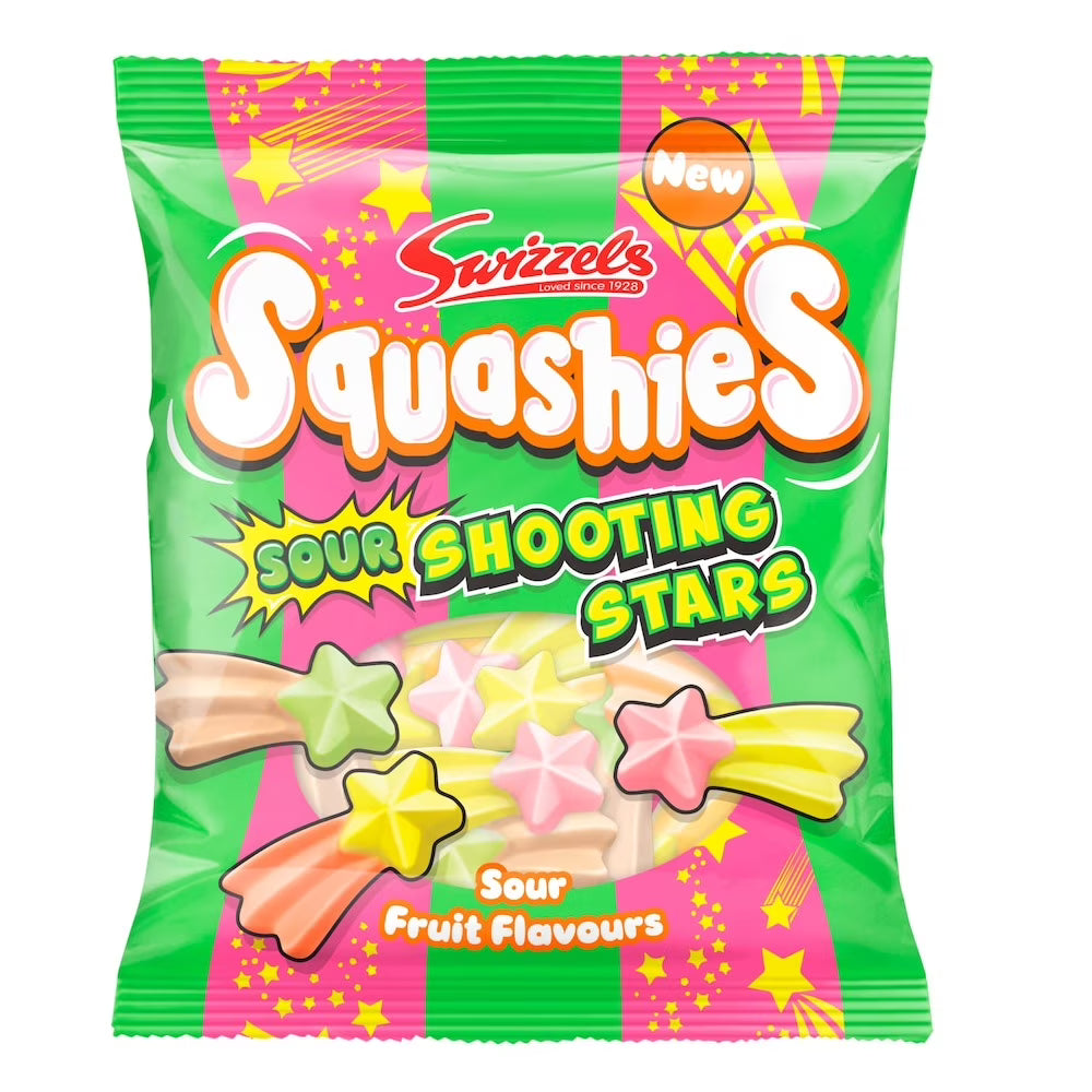 Swizzels Drumstick Sour Shooting Stars Flavor Squashies