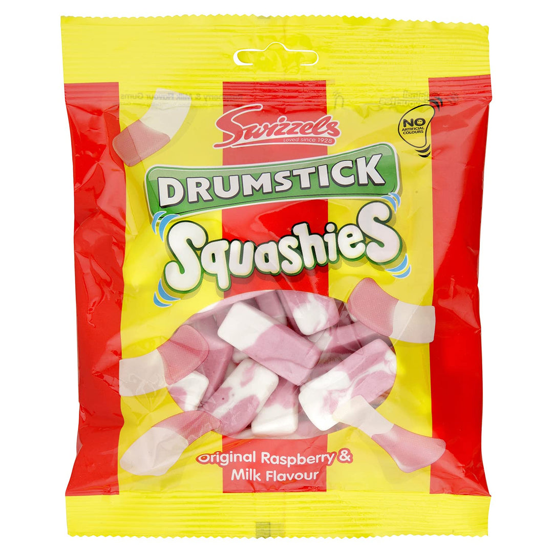 Swizzels Drumstick Original Raspberry & Milk Flavor Squashies