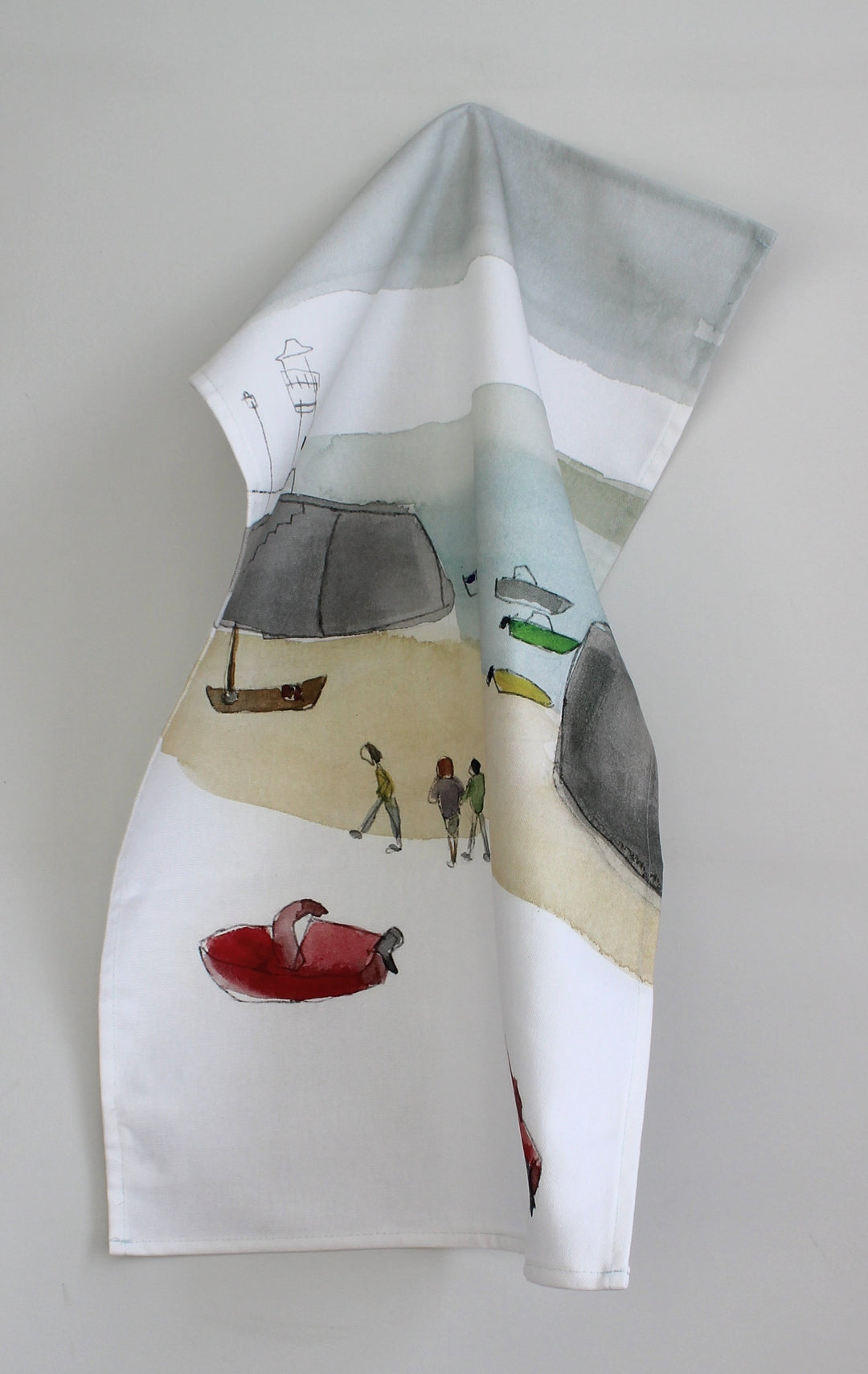 St. Ives Pier Organic Cotton Tea Towel