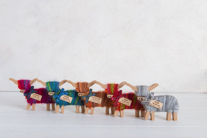 Standing Coos - Highland Cow Ornaments