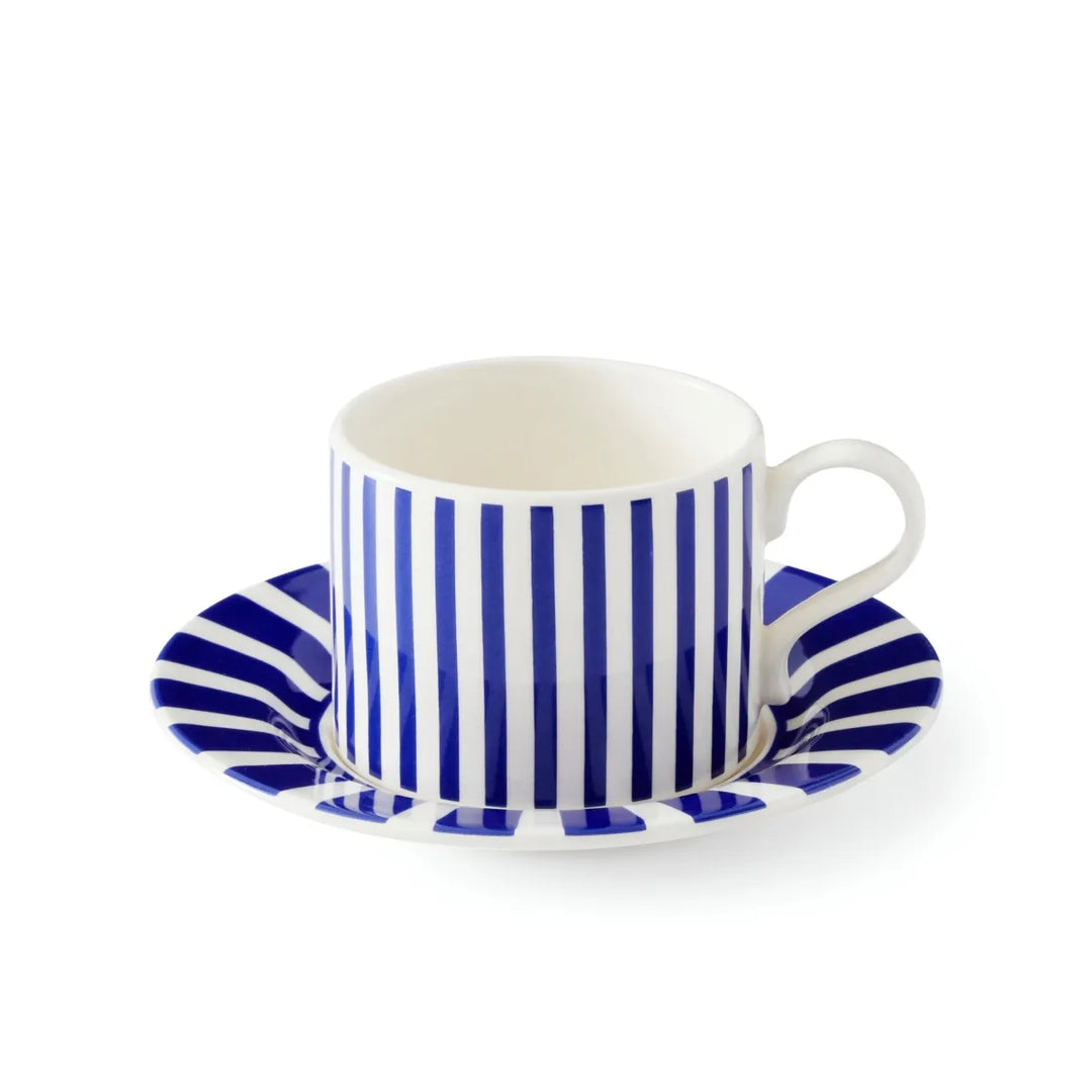 Spode Steccato  Narrow Stripe Teacup & Saucer
