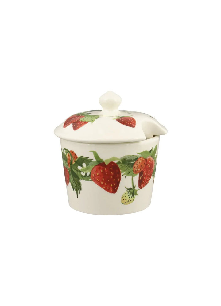 Strawberries Sugar Pot with Lid