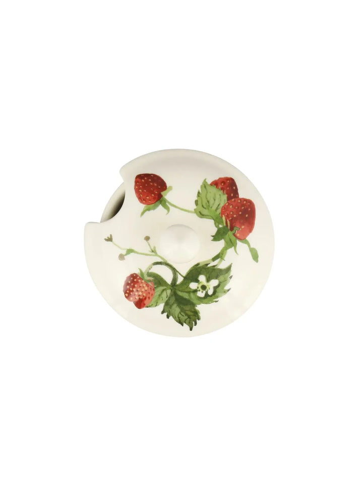 Strawberries Sugar Pot with Lid