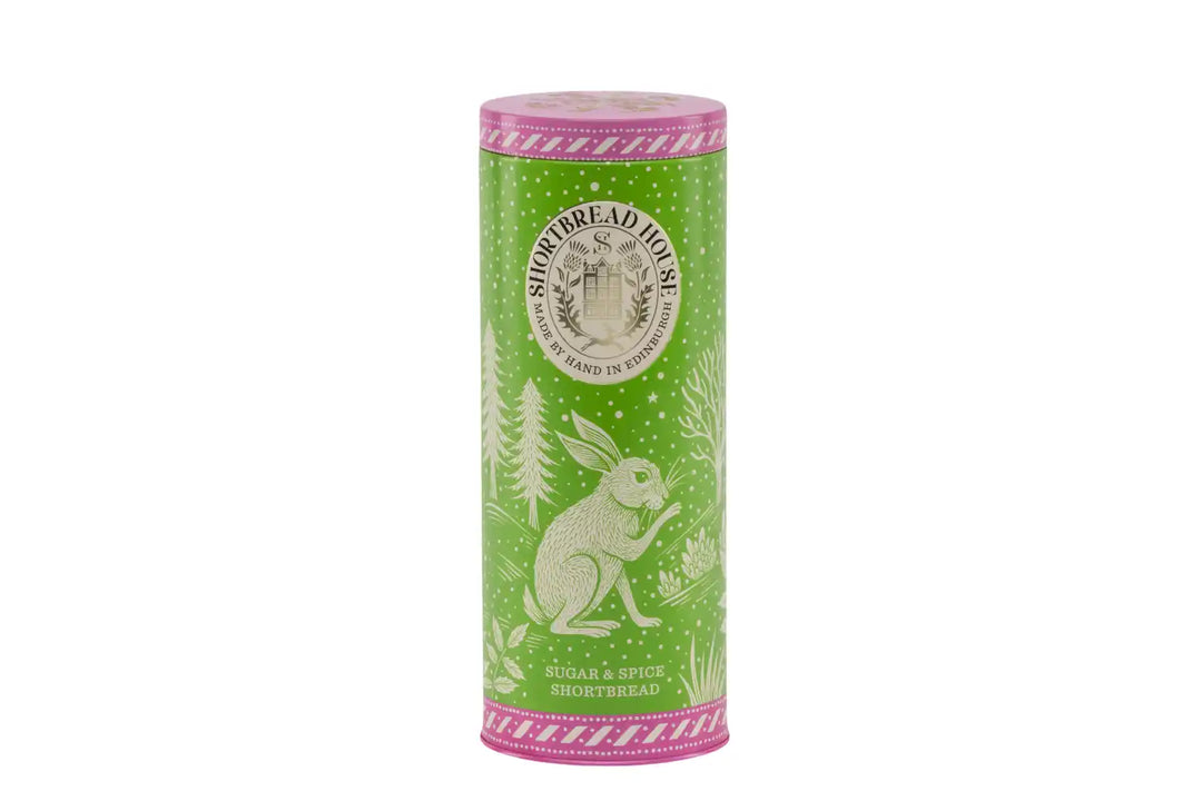 Sugar & Spice Shortbread Rounds in a Winter Tin - 200g