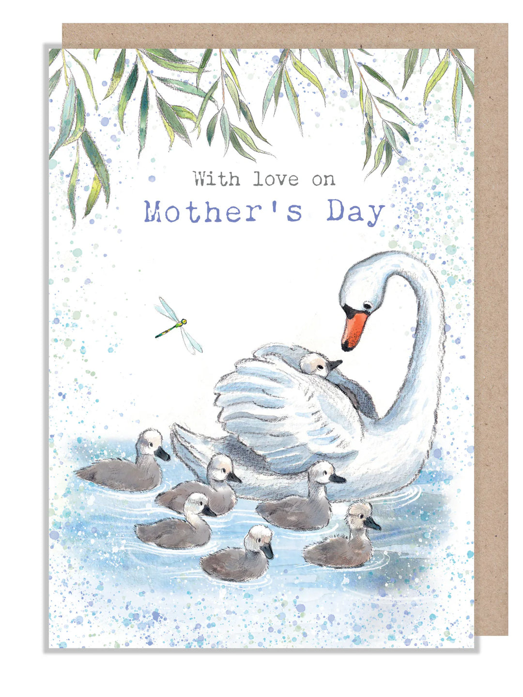 Swan & Signets Mother's Day Greetings Card