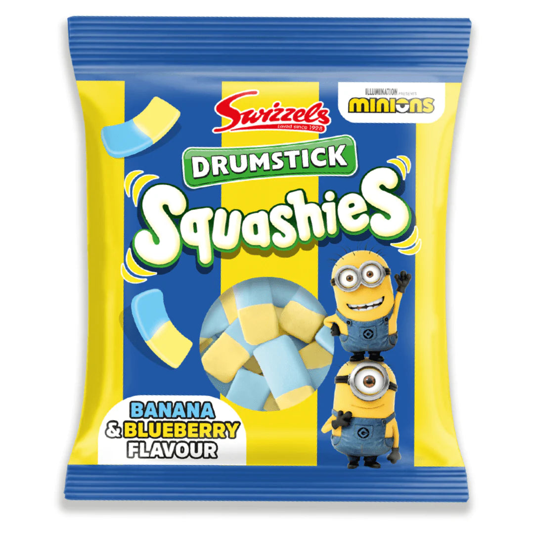 Swizzels Drumstick Banana & Blueberry Flavor Squashies