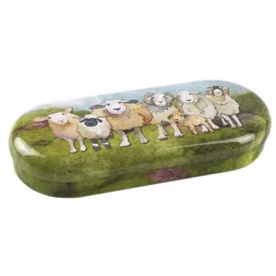 Felted Sheep Tin Glasses Case