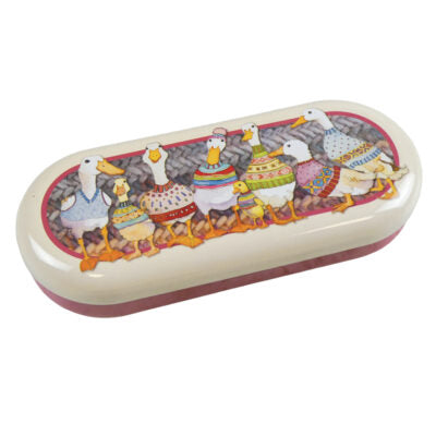 Dapper Ducks Tin Glasses Case