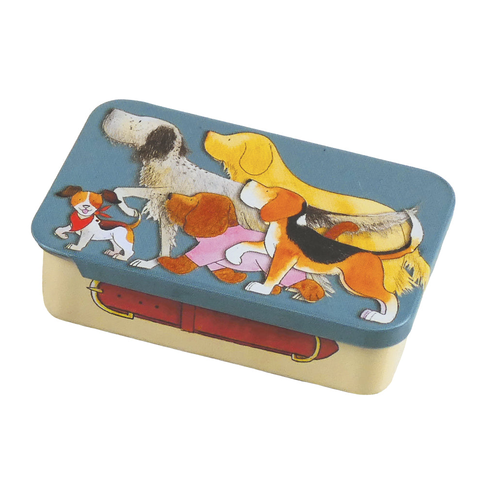 Paw Club Walkies Mini Slider Tin-- Blue