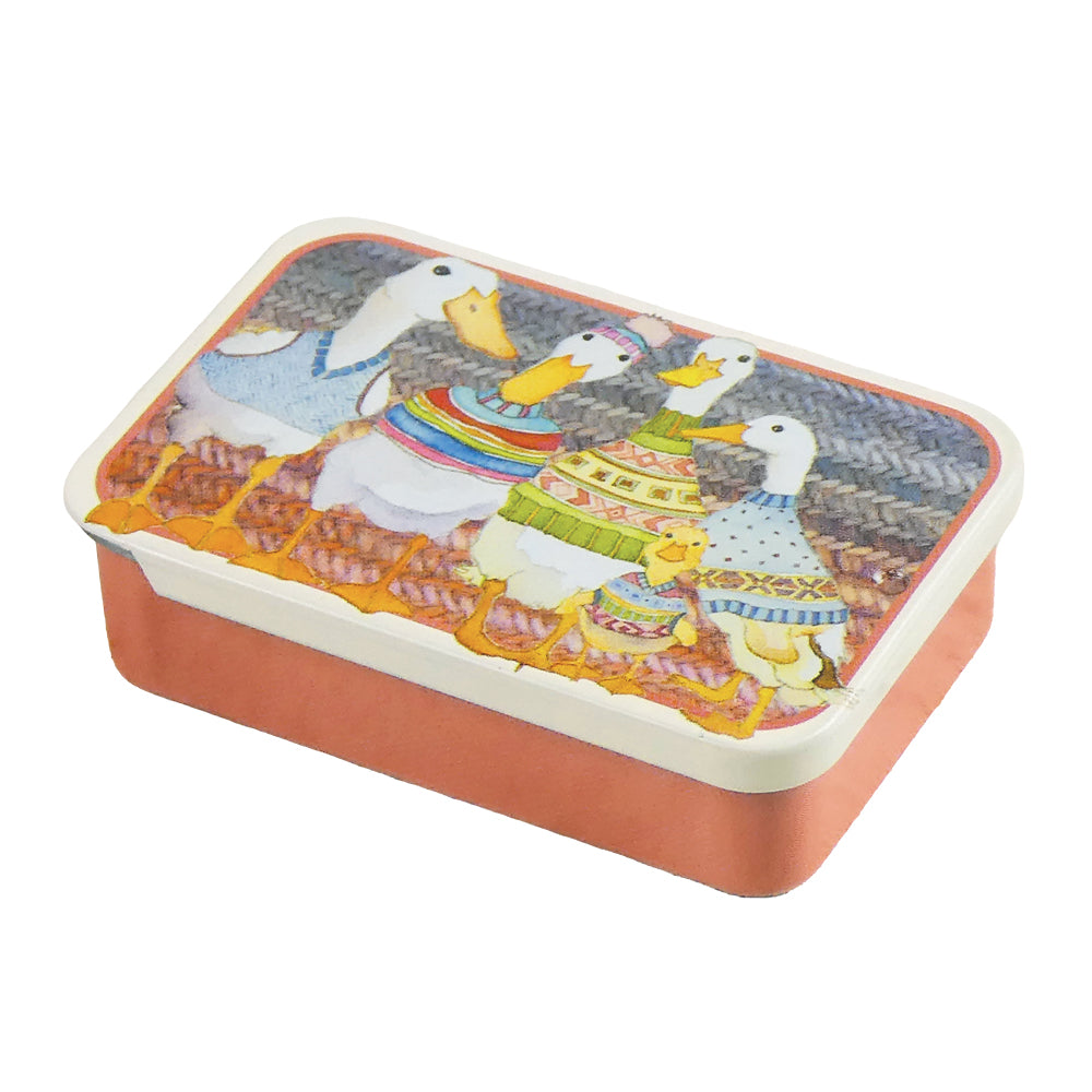 Dapper Ducks Mini Slider Tin