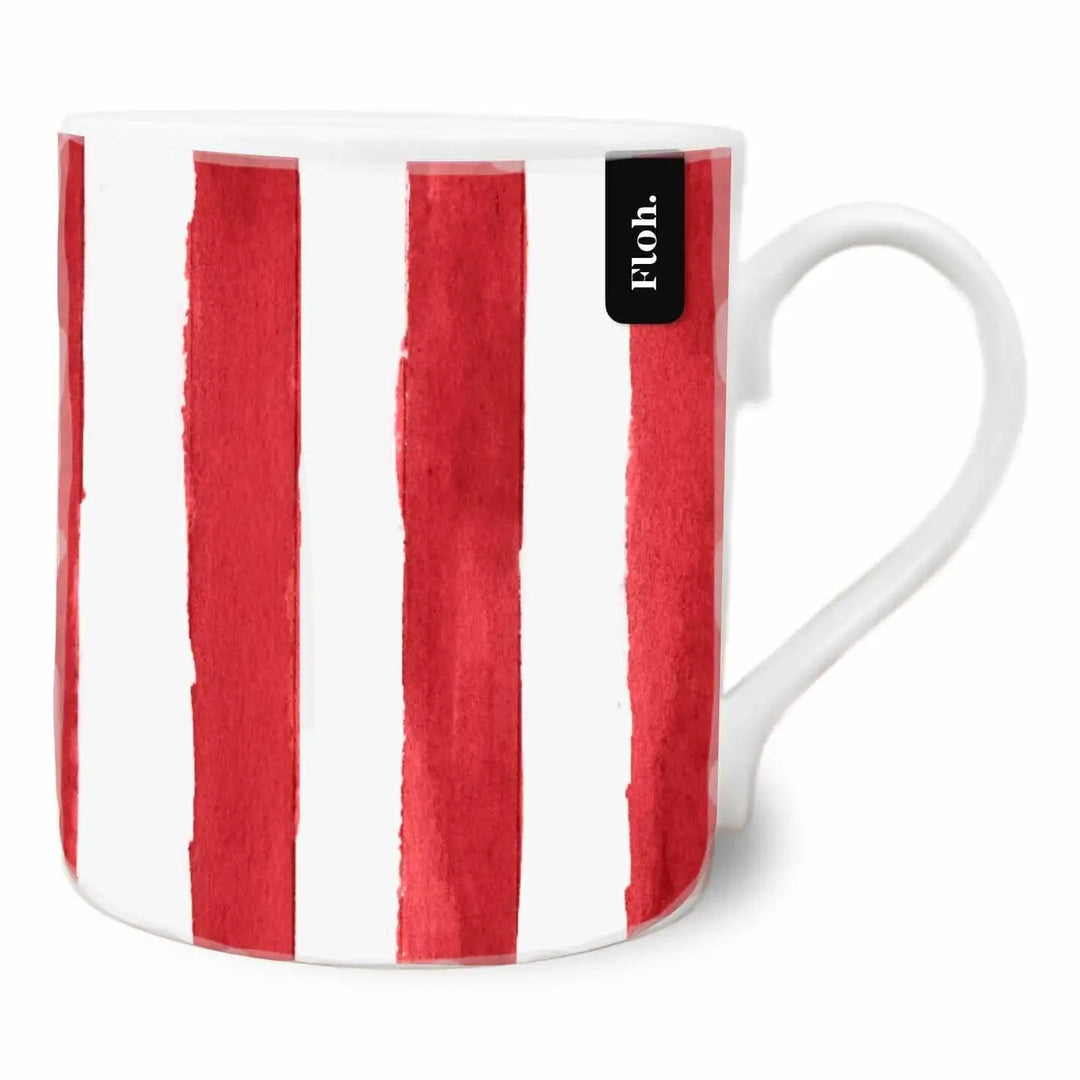 Crimson Stripes Mug