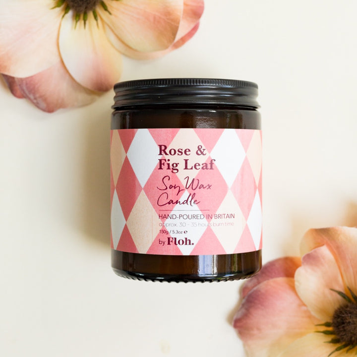 Rose & Fig Leaf Apothecary Candle
