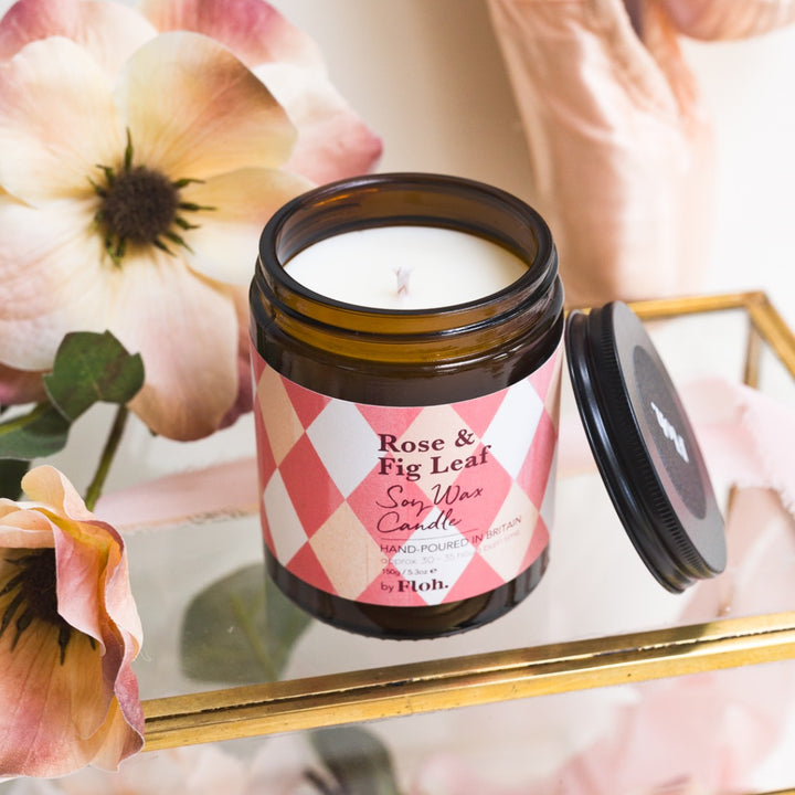 Rose & Fig Leaf Apothecary Candle
