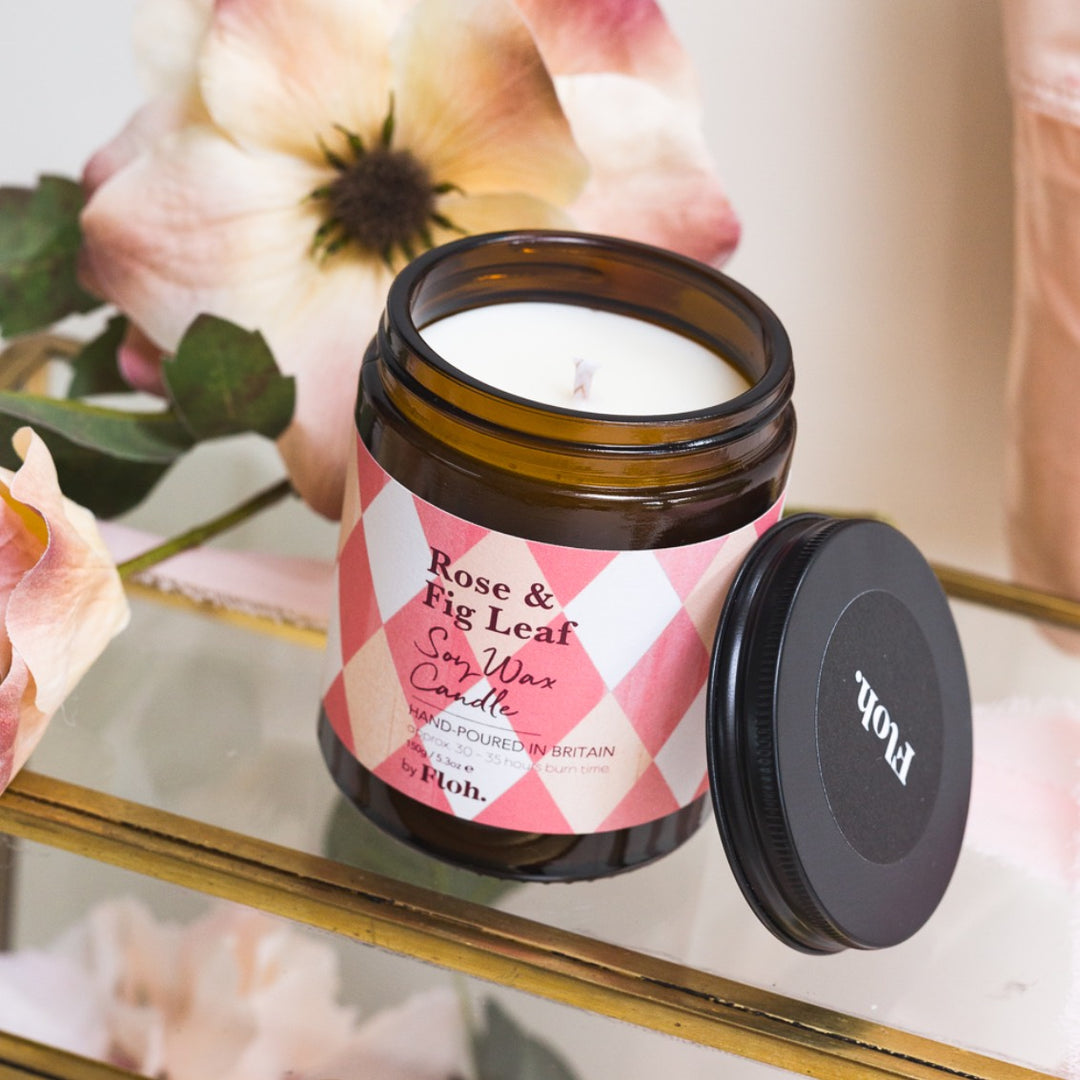 Rose & Fig Leaf Apothecary Candle