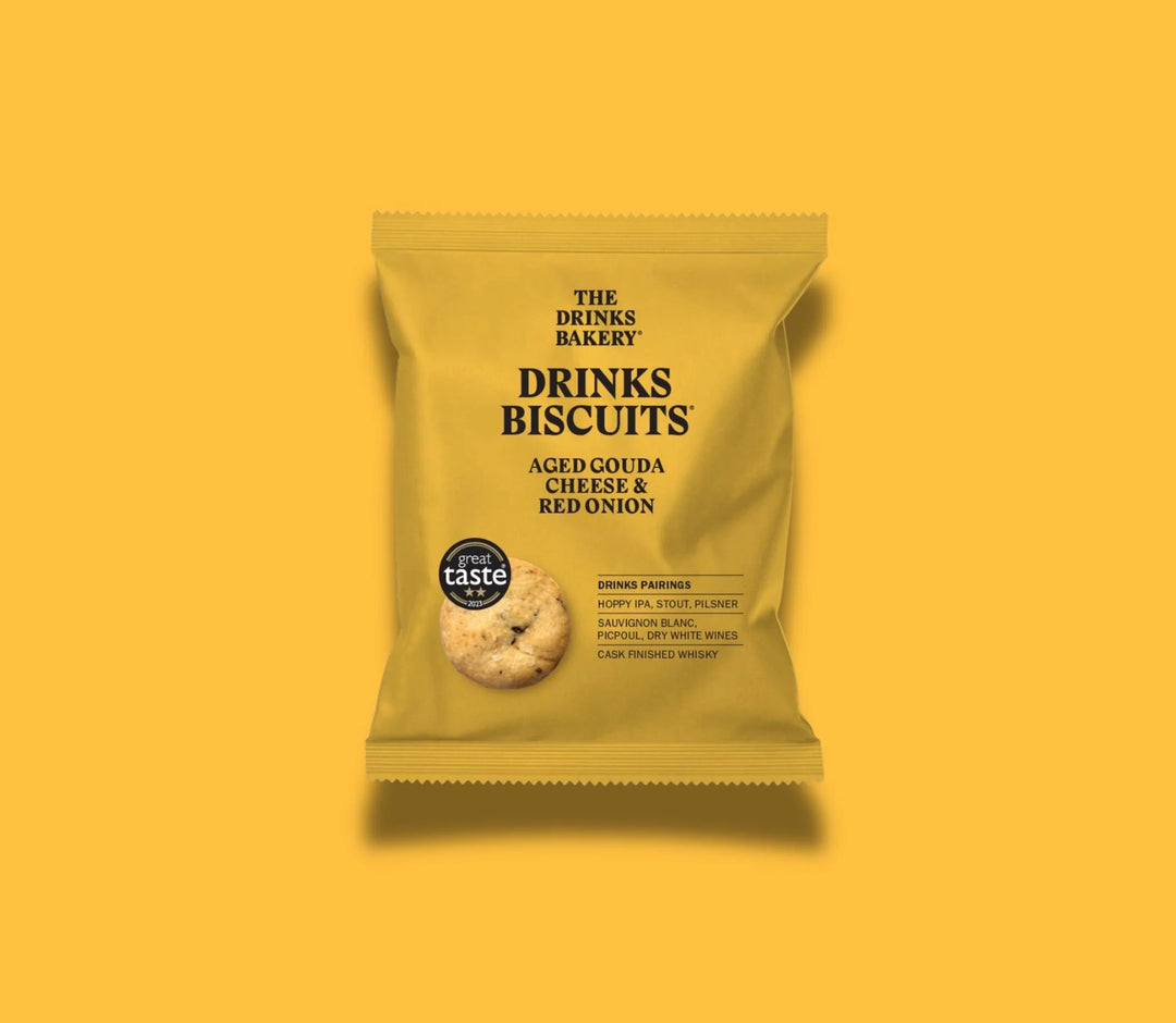 Aged Gouda Cheese & Red Onion Drinks Biscuits- 35g/1.2oz