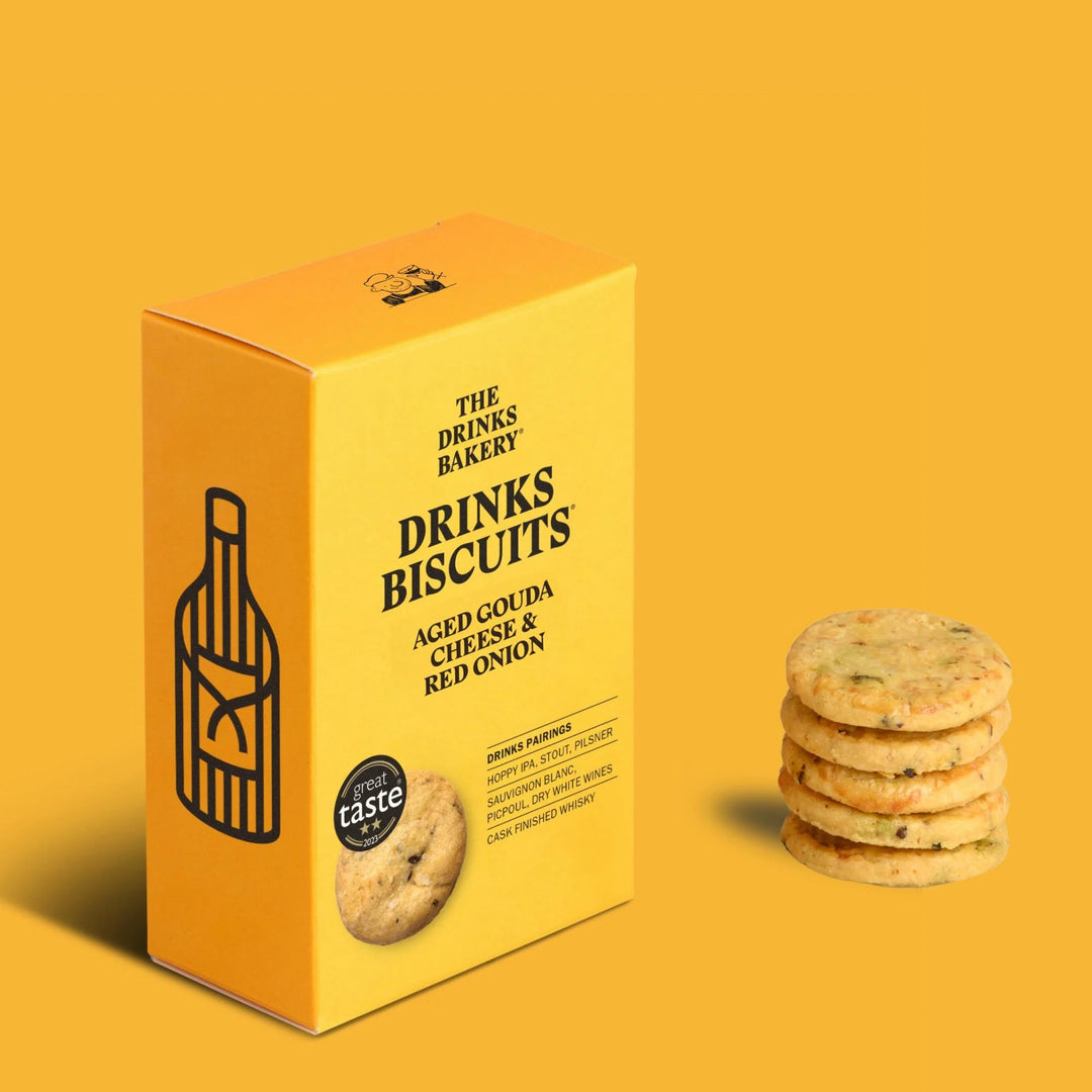 Aged Gouda Cheese & Red Onion Drinks Biscuits 100g