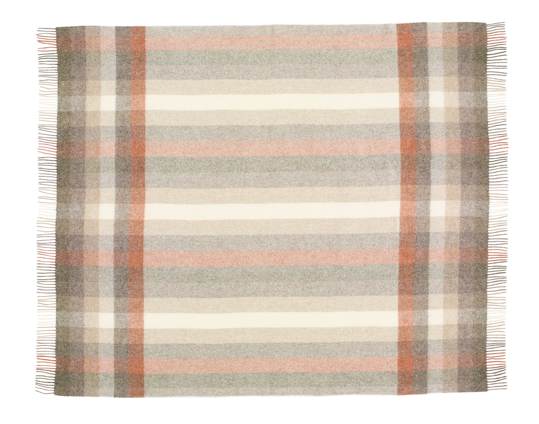 100% Wool Throw Blanket - Woodale Blanket