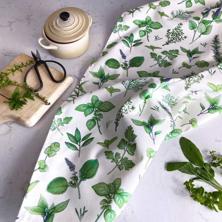 Herbs Tea Towel