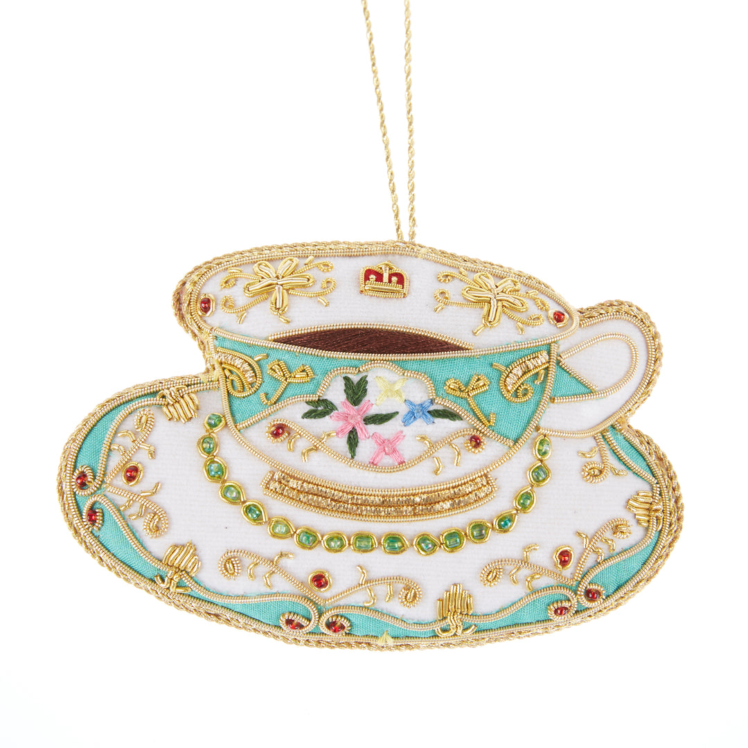 Eau de Nil Teacup Decoration by Tinker Tailor London