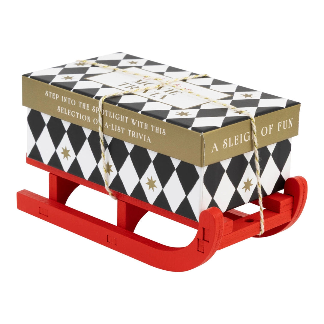 Movie Trivia Christmas Game Mini Sleigh