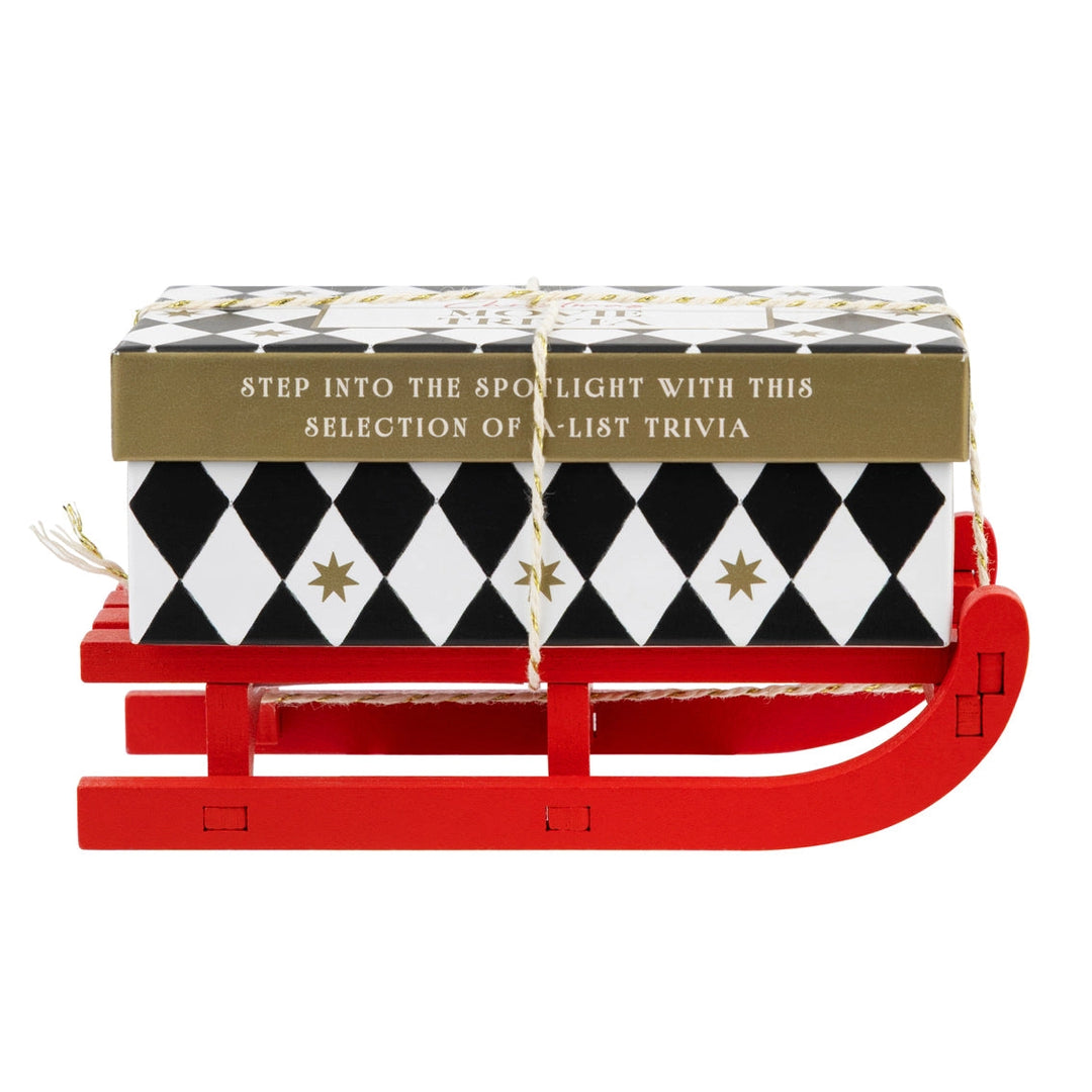 Movie Trivia Christmas Game Mini Sleigh