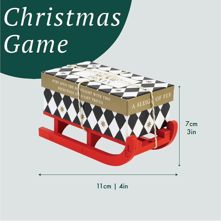 Movie Trivia Christmas Game Mini Sleigh