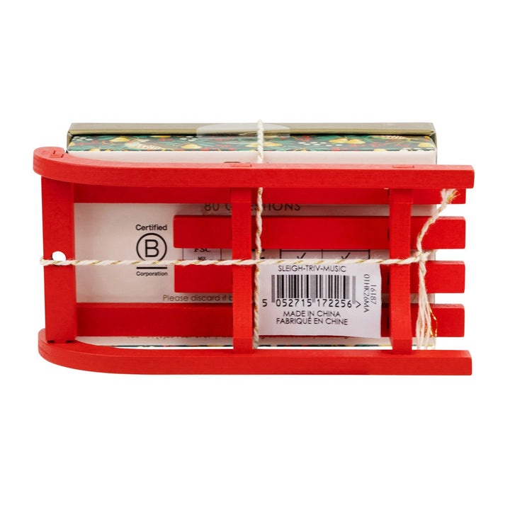 Music Trivia Christmas Game Mini Sleigh
