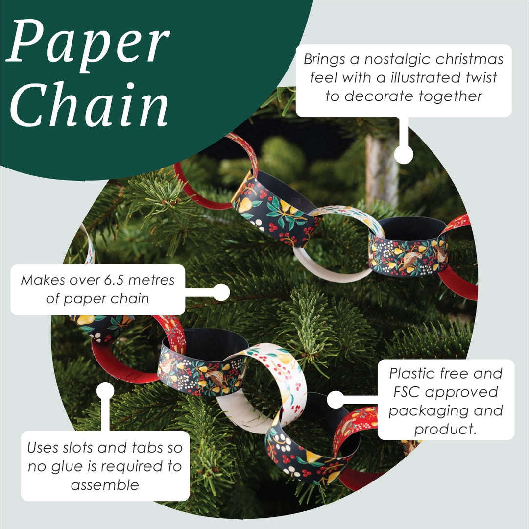 Easy Peasy Partridge & Pear Christmas Paper Chains
