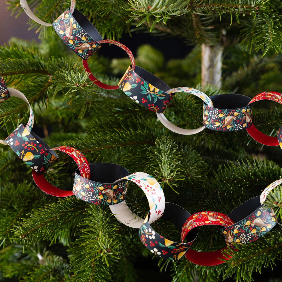 Easy Peasy Partridge & Pear Christmas Paper Chains