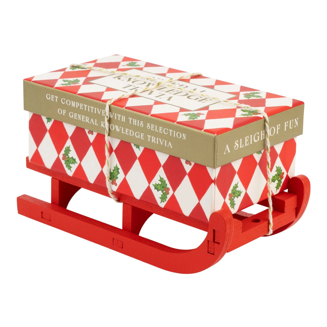 General Knowledge Trivia Christmas Game Mini Sleigh