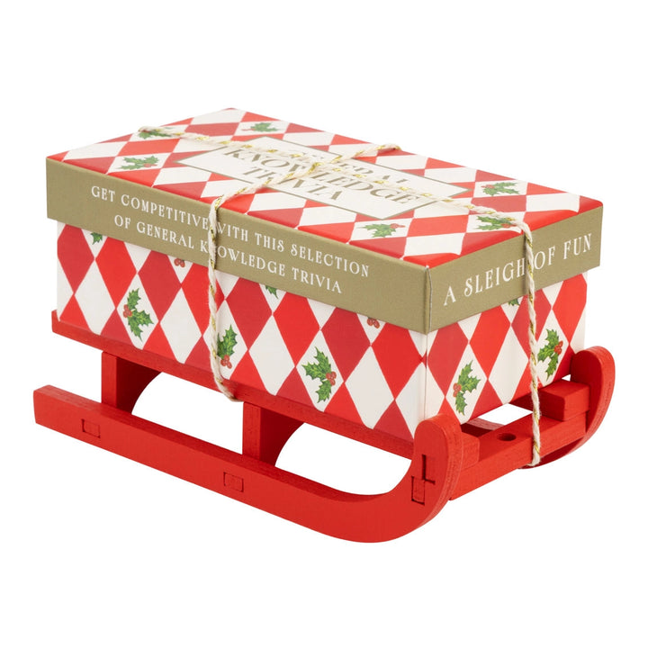 General Knowledge Trivia Christmas Game Mini Sleigh