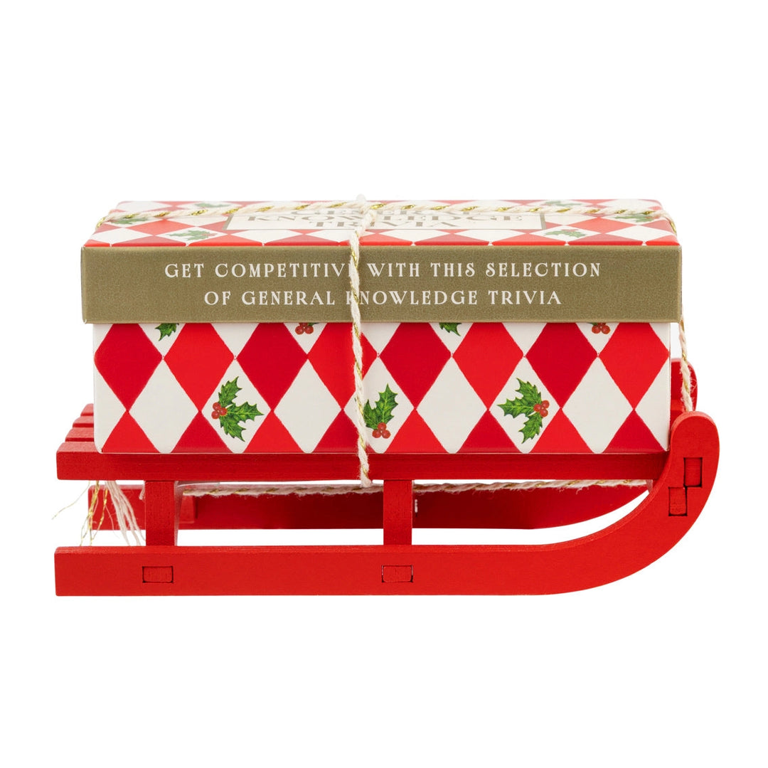 General Knowledge Trivia Christmas Game Mini Sleigh