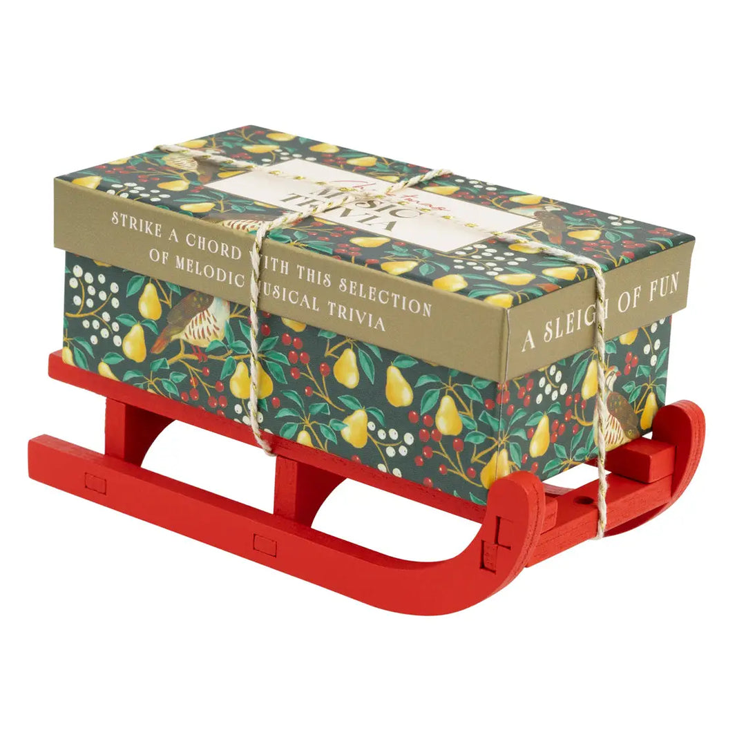 Music Trivia Christmas Game Mini Sleigh