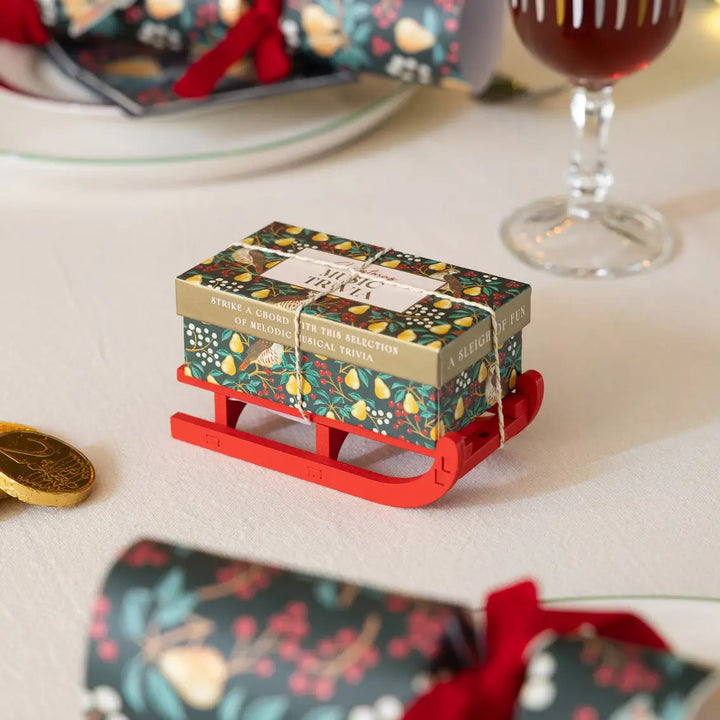 Music Trivia Christmas Game Mini Sleigh