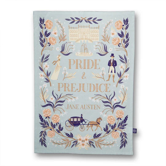 Jane Austen Recycled Cotton Tea Towel (Pride and Prejudice)