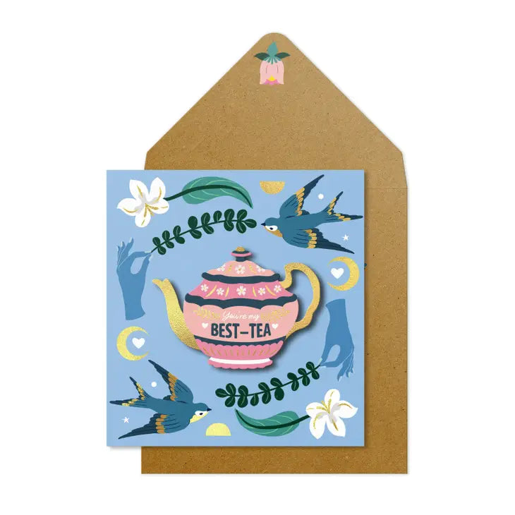 Best-Tea Tea Pot Card