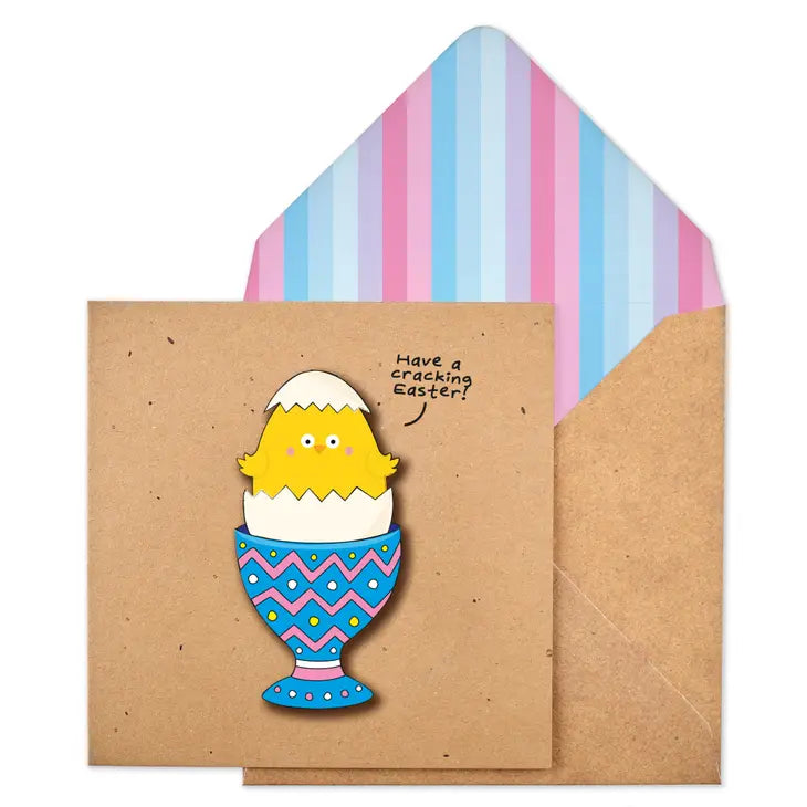 Easter Egg Chick in Egg Card
