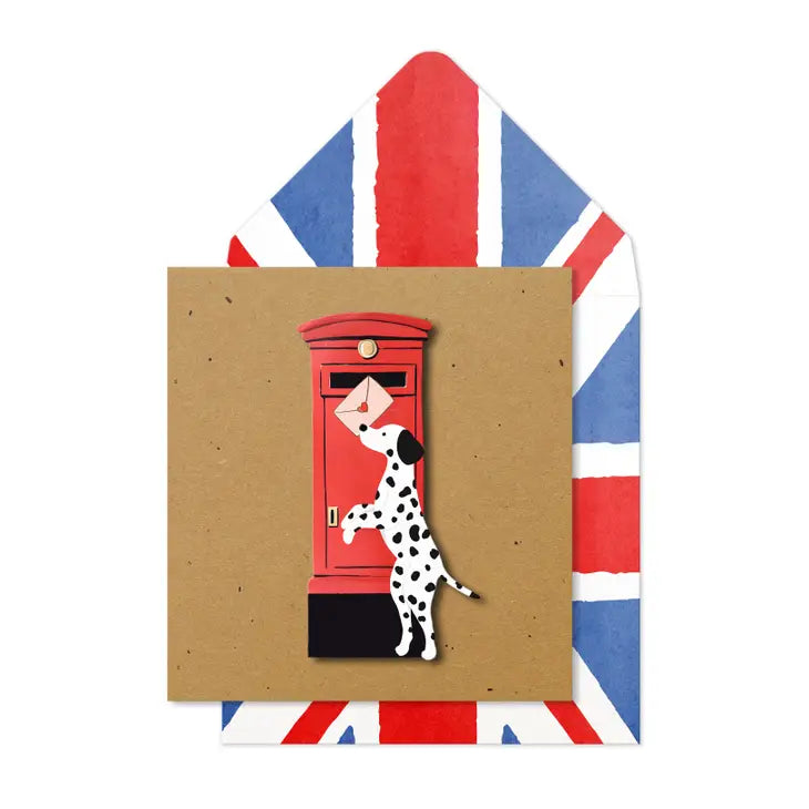 London Postbox Dalmatian Card