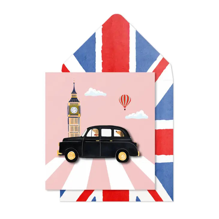 London Taxi & Big Ben Card