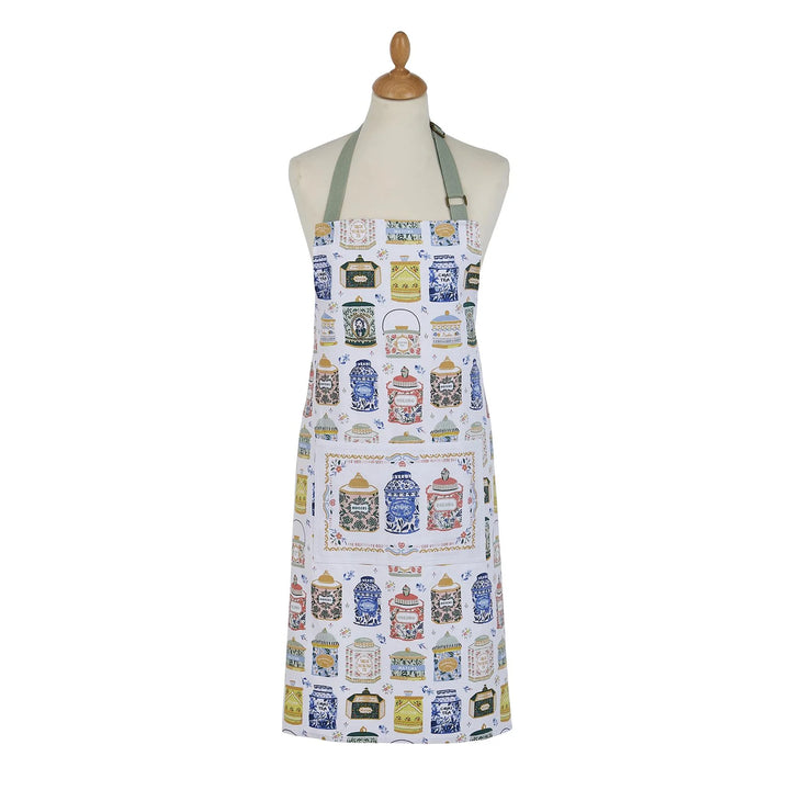 Tea Tins Cotton Apron