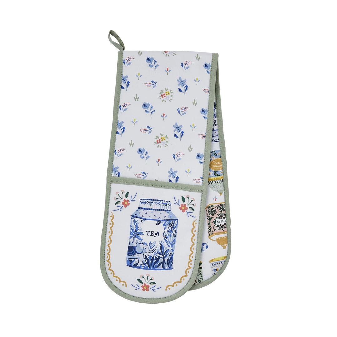 Tea Tins Double Oven Glove