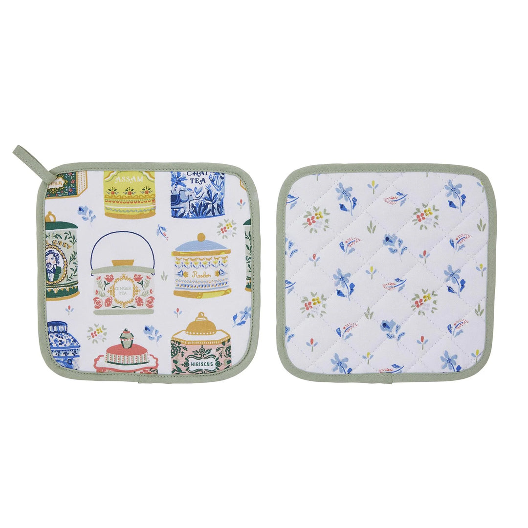 Tea Tins Pot Holder