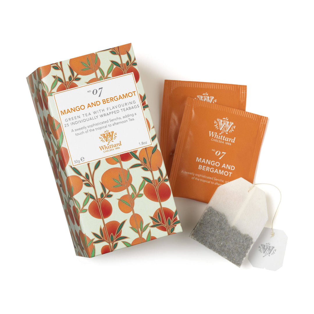Whittard Tea Discoveries Mango and Bergamot Teabags